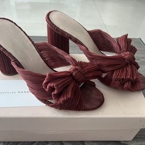 Loeffler Randall Women's Terra Penny Pleated Bow Mule size 7